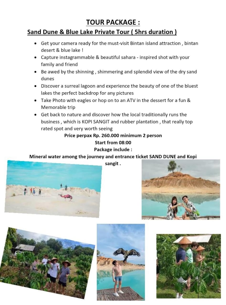 Sand Dune and Blue Lake Private Tour